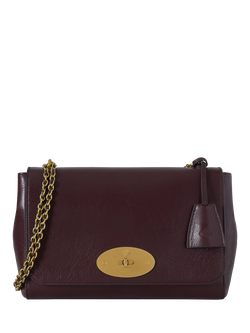 Mulberry Medium Lily Leather Chain Strap Shoulder Bag, Oxblood, Oxblood