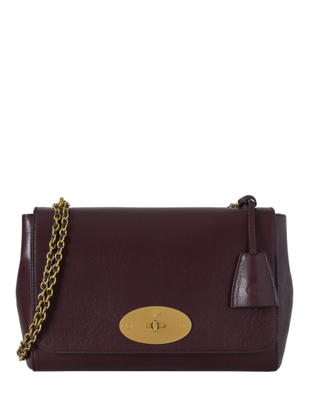 Mulberry Medium Lily Leather Chain Strap Shoulder Bag, Oxblood, Oxblood