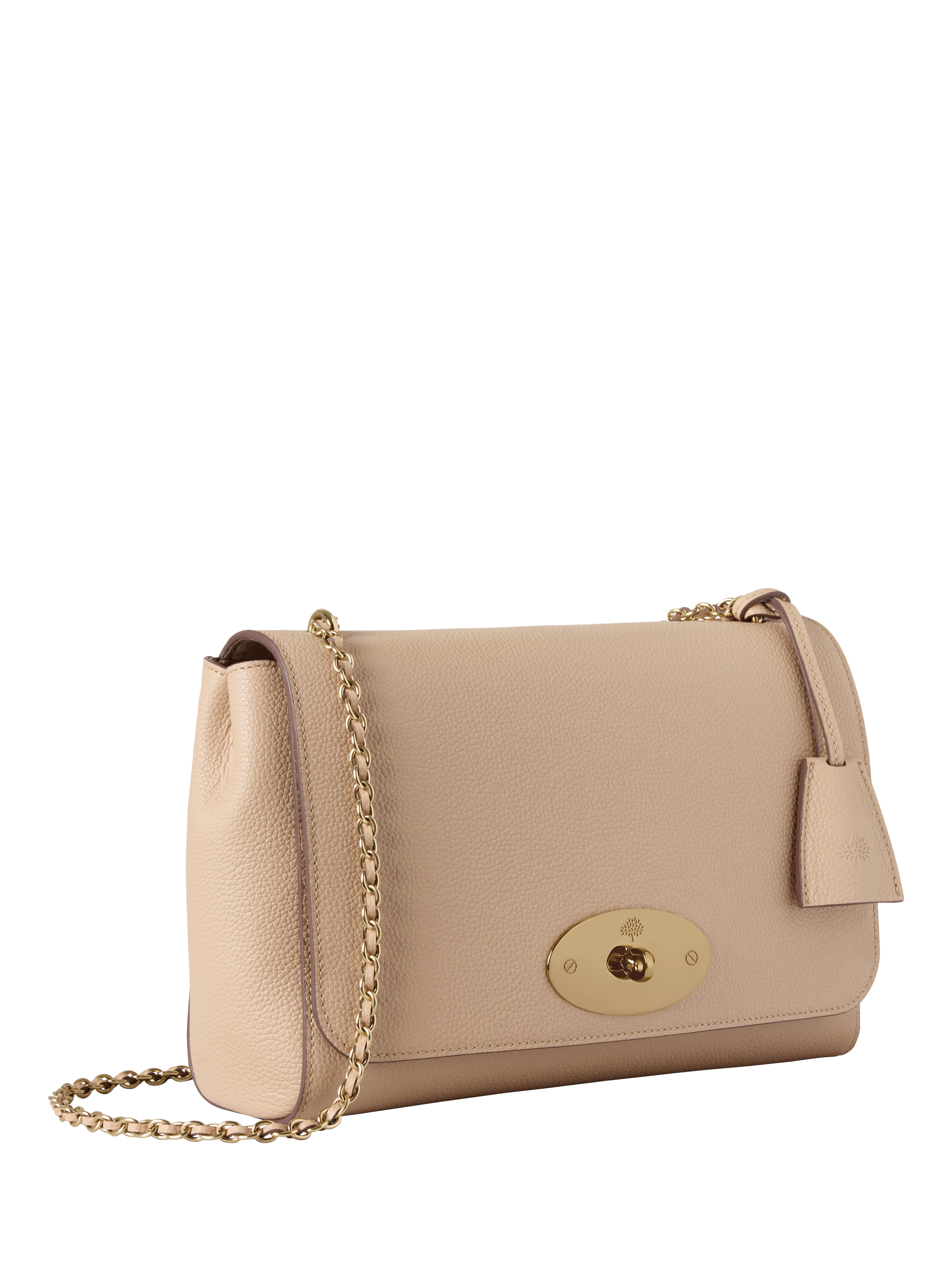 Product image 4 of 6, which shows Mulberry Medium Lily Small Classic Grain Leather Shoulder Bag, Crumpet