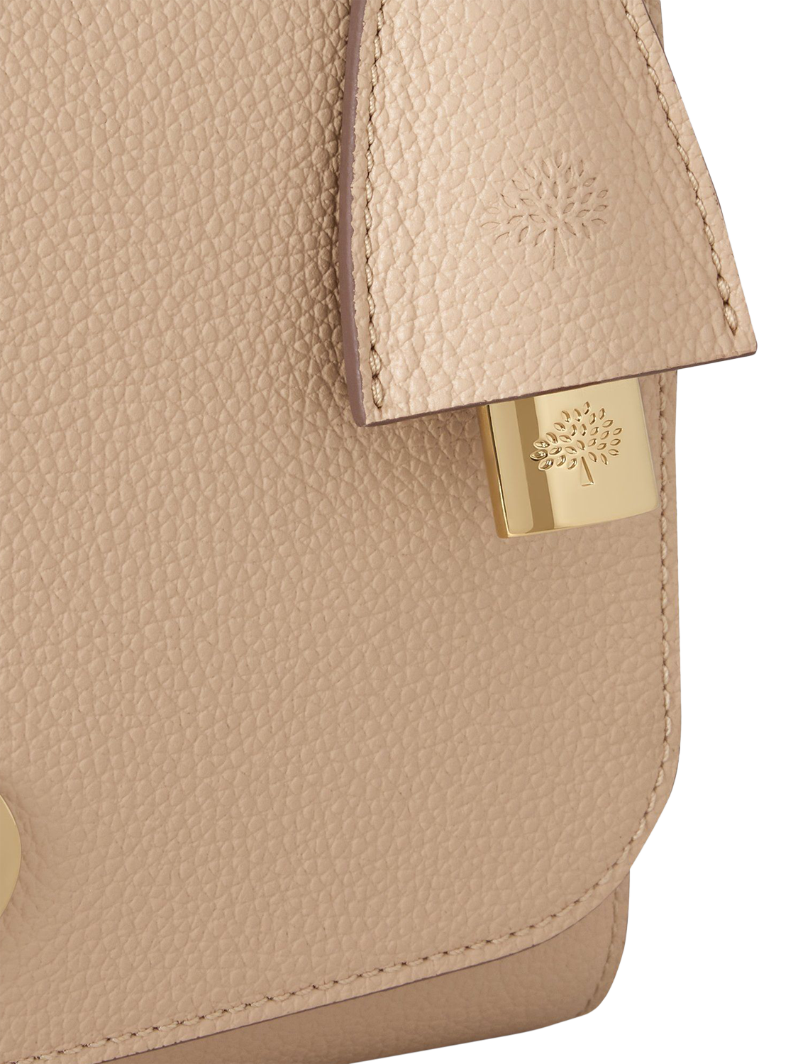 Product image 6 of 6, which shows Mulberry Medium Lily Small Classic Grain Leather Shoulder Bag, Crumpet