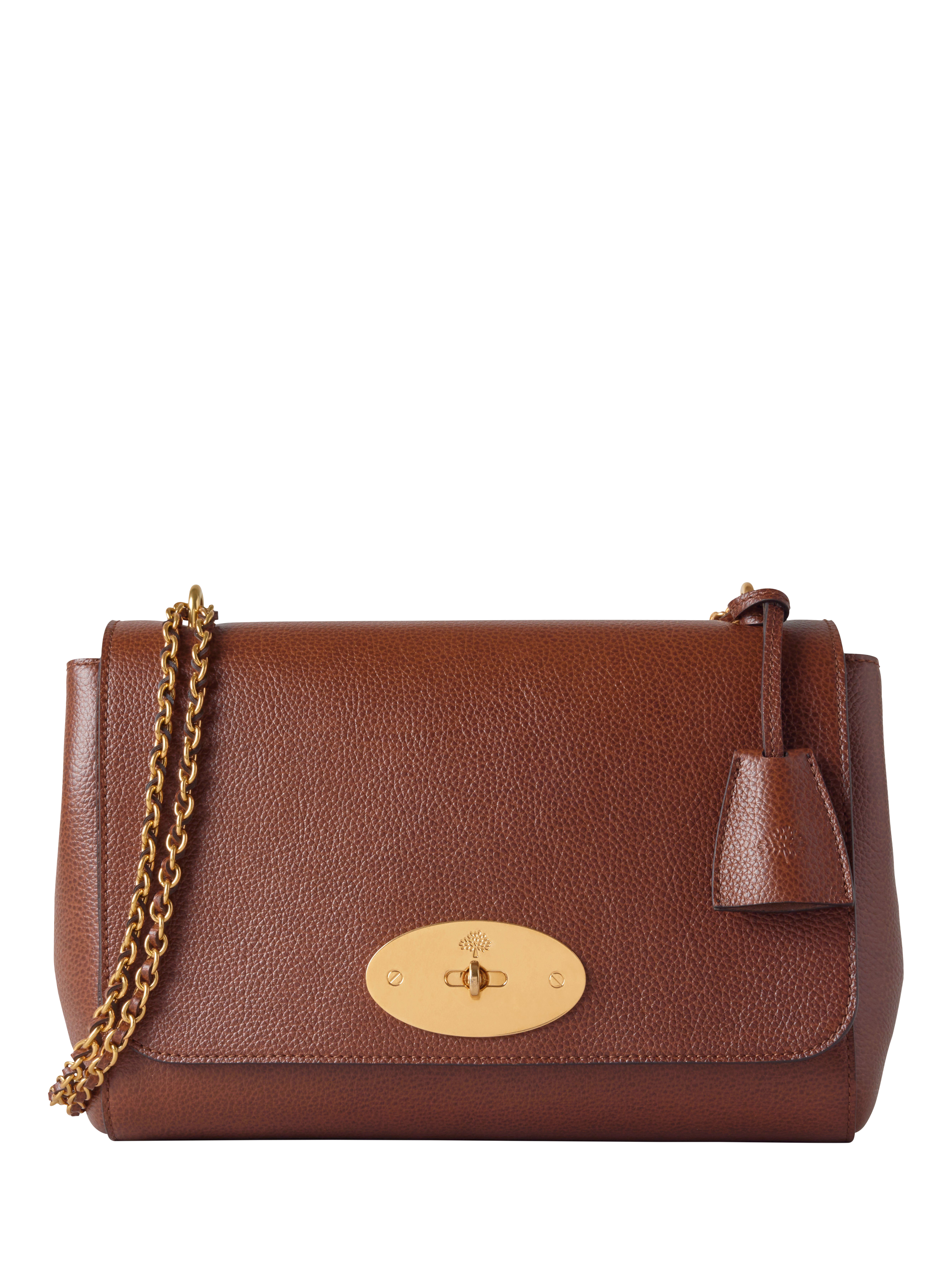 Product image 1 of 5, which shows Mulberry Medium Lily Leather Shoulder Bag, Oak