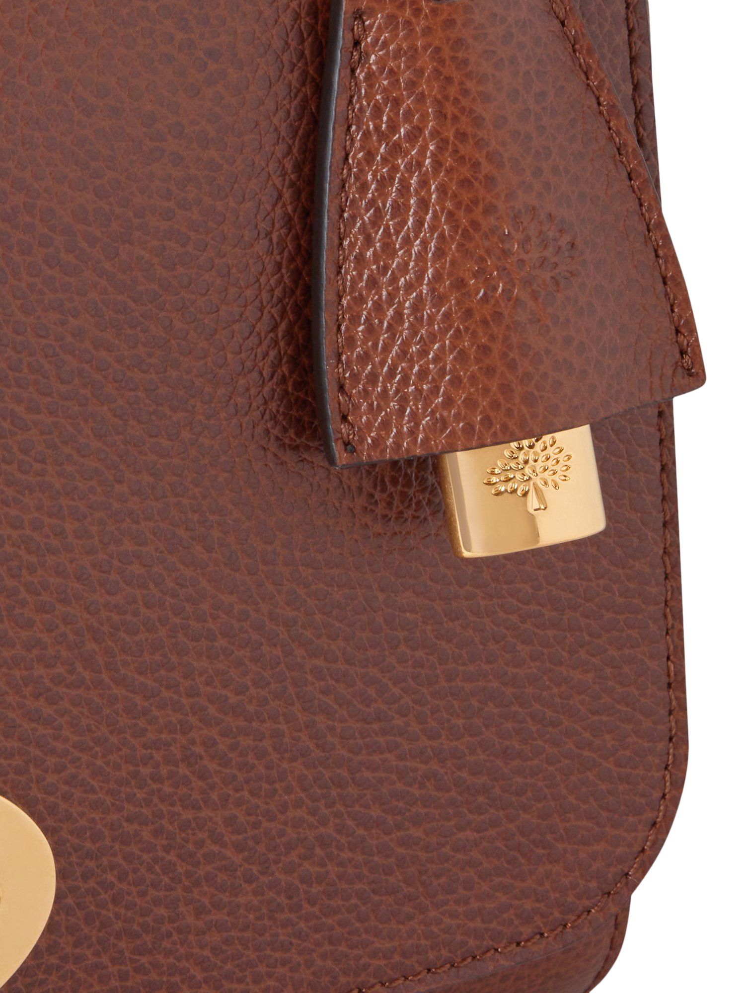 Product image 4 of 5, which shows Mulberry Medium Lily Leather Shoulder Bag, Oak