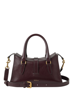 Mulberry Mini Roxanne High Shine Leather Crossbody Bag, Oxblood - view 2, Oxblood