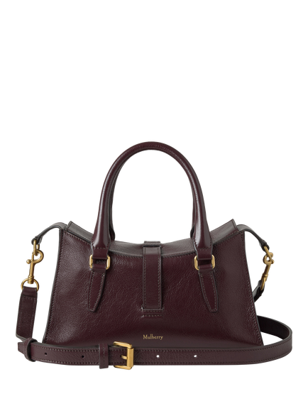 Mulberry Mini Roxanne High Shine Leather Crossbody Bag, Oxblood - view 2, Oxblood