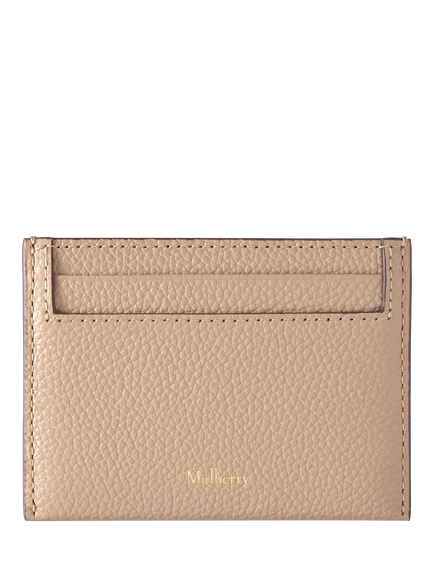 Mulberry Continental Small Classic Grain Leather Credit Card Slip, Crumpet
