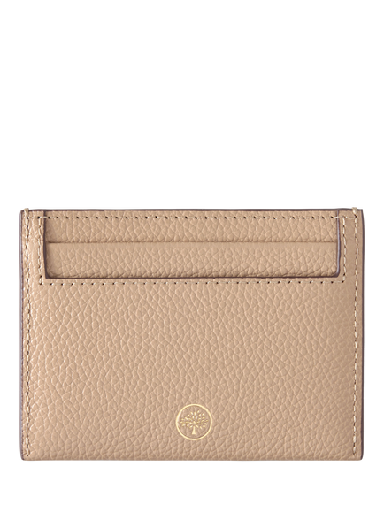 Mulberry Continental Small Classic Grain Leather Credit Card Slip - view 2, Crumpet