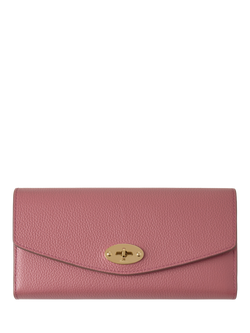 Mulberry Darley Small Classic Grain Leather Wallet, Pink Scrumpy, Pink Scrumpy