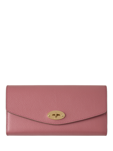 Mulberry Darley Small Classic Grain Leather Wallet, Pink Scrumpy, Pink Scrumpy