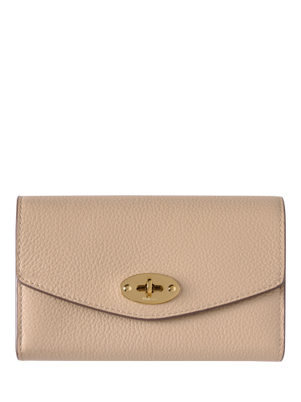 Mulberry Medium Darley Leather Wallet, Crumpet, Crumpet