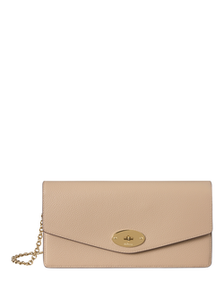 Mulberry Darley Leather Clutch Bag, Crumpet, Crumpet