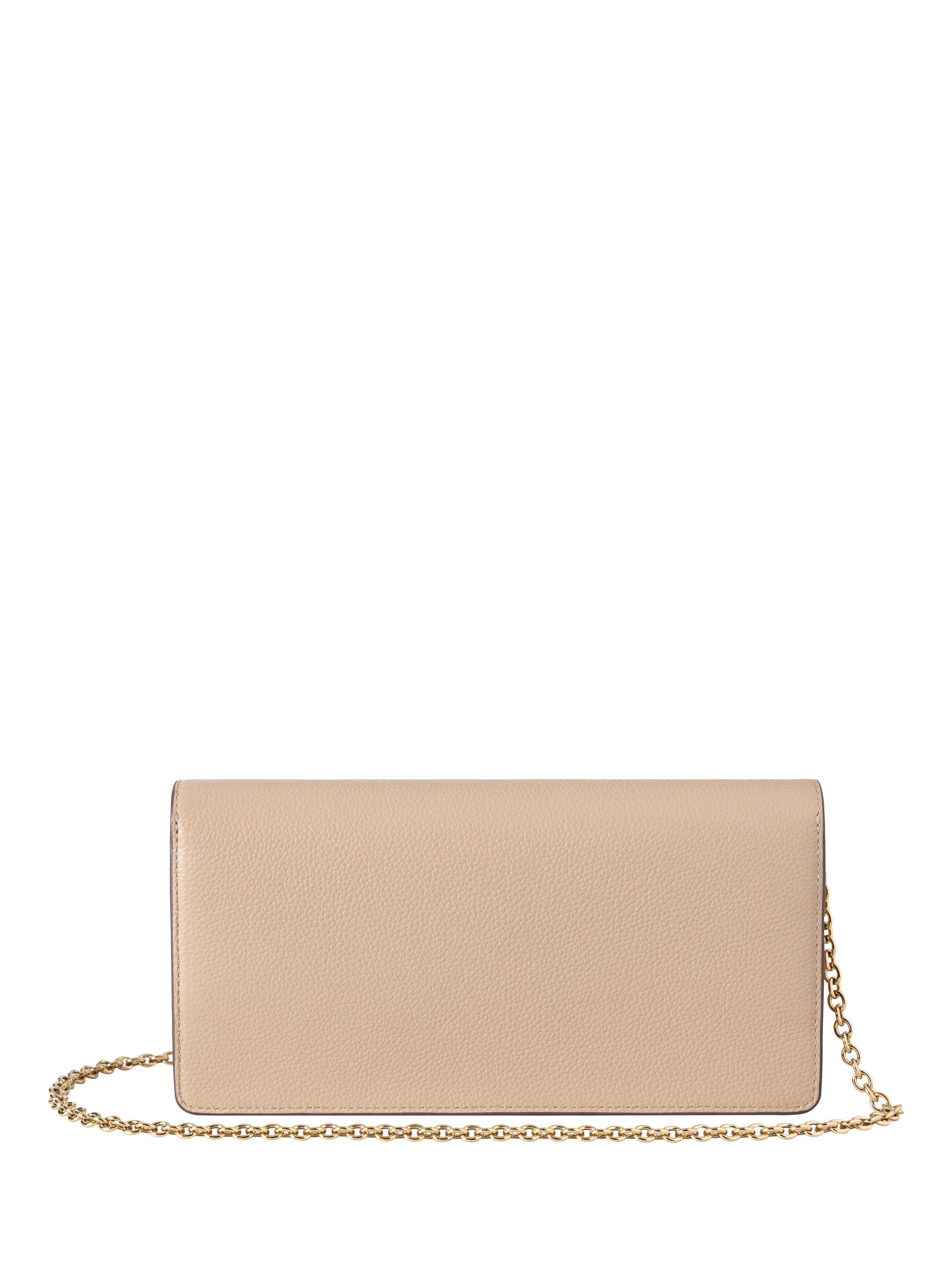 Product image 2 of 5, which shows Mulberry Darley Leather Clutch Bag, Crumpet
