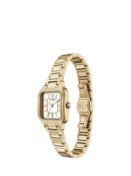 Emporio Armani AR11744 Women's Mother of Pearl Dial Bracelet Strap Watch, Gold - view 2, Gold