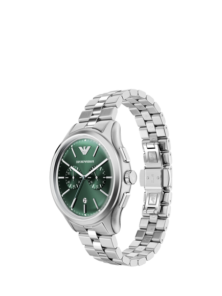 Emporio Armani AR11746 Men's Japanese Movement Bracelet Strap Watch, Silver - view 2, Silver
