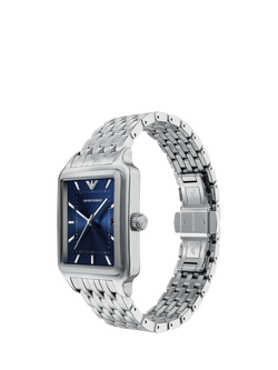 Emporio Armani AR11754 Men's Japanese Movement Bracelet Strap Watch, Silver - view 2, Silver