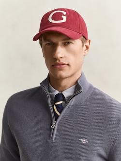 GANT G Badge Cotton Moleskin Baseball Cap, Warm Spice, Warm Spice