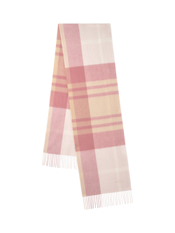 Mulberry Small Check Merino Wool Scarf, Pink Scrumpy/Crumpet, Pink Scrumpy/Crumpet