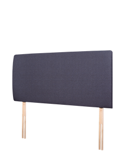 John Lewis Penny Upholstered Headboard, Small Double - view 2, Herringbone Shadow