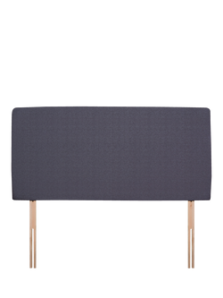 John Lewis Penny Upholstered Headboard, Double, Herringbone Shadow