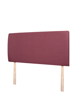 John Lewis Penny Upholstered Headboard, Double - view 2, Herringbone Rose