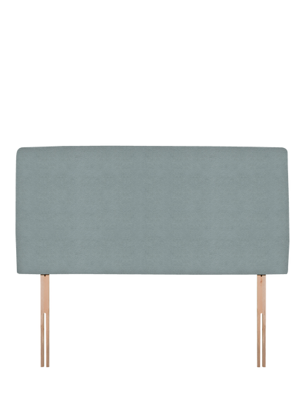 John Lewis Penny Upholstered Headboard, Double, Velveteen Sage