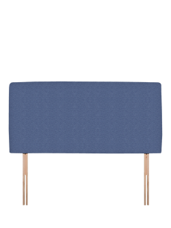 John Lewis Penny Upholstered Headboard, Double, Brushedweave Denim