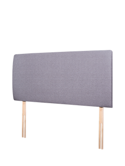 John Lewis Penny Upholstered Headboard, King Size - view 2, Herringbone Grey