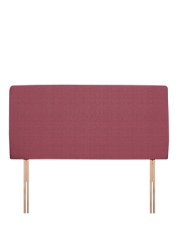 John Lewis Penny Upholstered Headboard, King Size, Herringbone Rose