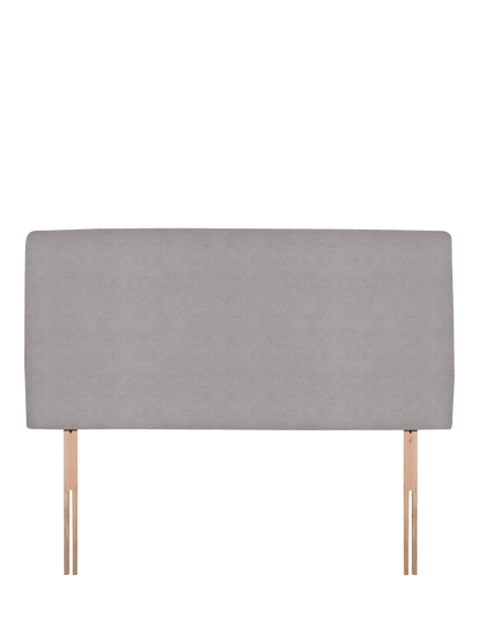 John Lewis Penny Upholstered Headboard, King Size, Velveteen Pebble