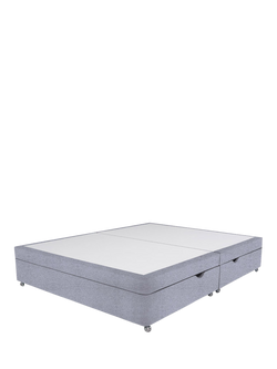 John Lewis Penny Upholstered Headboard, King Size - view 2, Brushedweave Silver