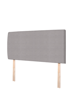 John Lewis Penny Upholstered Headboard, Super King Size - view 2, Velveteen Pebble