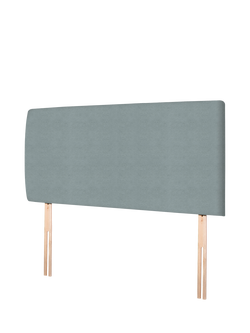 John Lewis Penny Upholstered Headboard, Super King Size - view 2, Velveteen Sage
