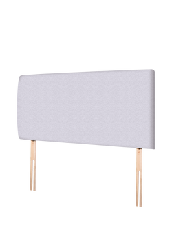 John Lewis Penny Upholstered Headboard, Super King Size - view 2, Brushedweave Silver