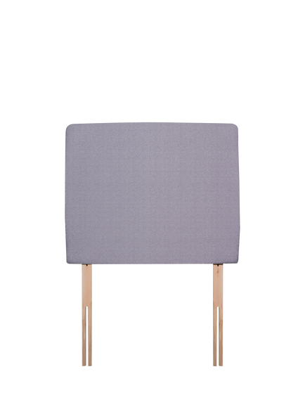 John Lewis Penny Upholstered Headboard, Single, Herringbone Grey