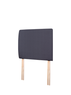 John Lewis Penny Upholstered Headboard, Single - view 2, Herringbone Shadow