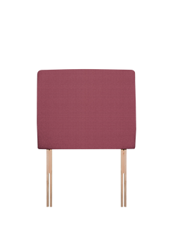 John Lewis Penny Upholstered Headboard, Single, Herringbone Rose