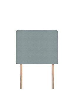 John Lewis Penny Upholstered Headboard, Single, Velveteen Sage