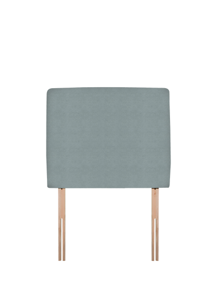 John Lewis Penny Upholstered Headboard, Single, Velveteen Sage