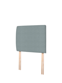 John Lewis Penny Upholstered Headboard, Single - view 2, Velveteen Sage