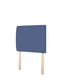 John Lewis Penny Upholstered Headboard, Single - view 2, Brushedweave Denim