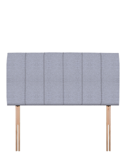 John Lewis Amelia Upholstered Headboard, Small Double, Herringbone Grey