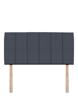 John Lewis Amelia Upholstered Headboard, Small Double, Herringbone Shadow