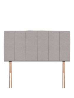 John Lewis Amelia Upholstered Headboard, Small Double, Velveteen Pebble