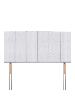John Lewis Amelia Upholstered Headboard, Small Double, Brushedweave Silver