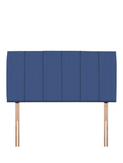 John Lewis Amelia Upholstered Headboard, Small Double, Brushedweave Denim