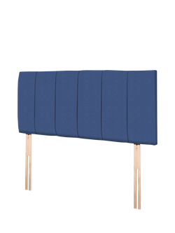 John Lewis Amelia Upholstered Headboard, Small Double - view 2, Brushedweave Denim