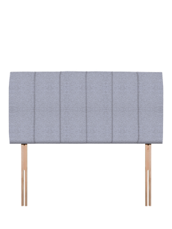 John Lewis Amelia Upholstered Headboard, Double, Herringbone Grey