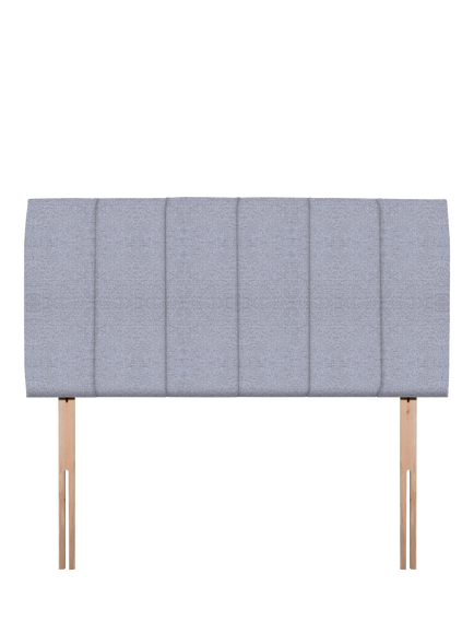 John Lewis Amelia Upholstered Headboard, Double, Herringbone Grey