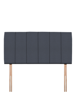 John Lewis Amelia Upholstered Headboard, Double, Herringbone Shadow