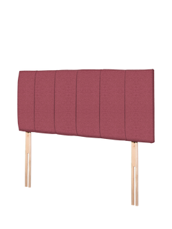 John Lewis Amelia Upholstered Headboard, Double - view 2, Herringbone Rose