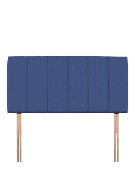 John Lewis Amelia Upholstered Headboard, Double, Brushedweave Denim